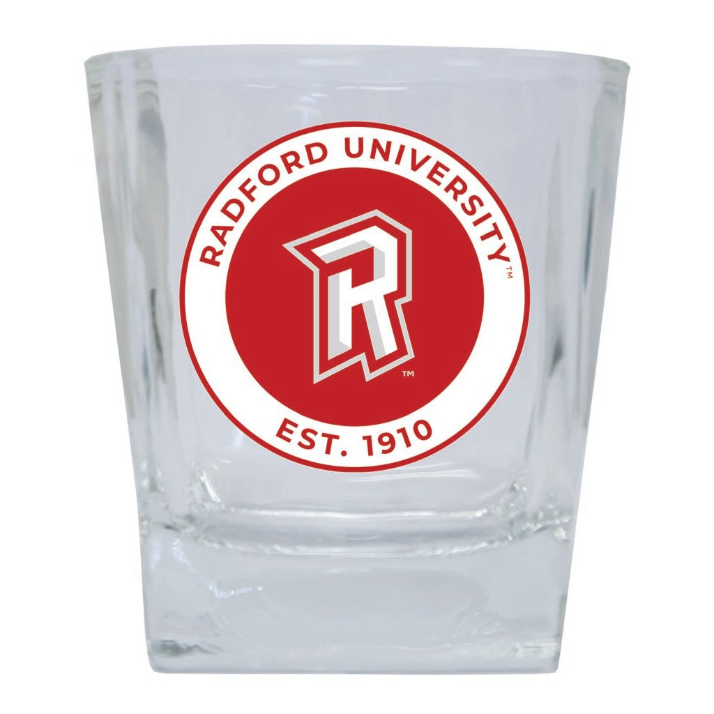 Radford University Highlanders 10 oz Whiskey Rocks Glass Circle Design Officially Licensed Collegiate Product Image 1