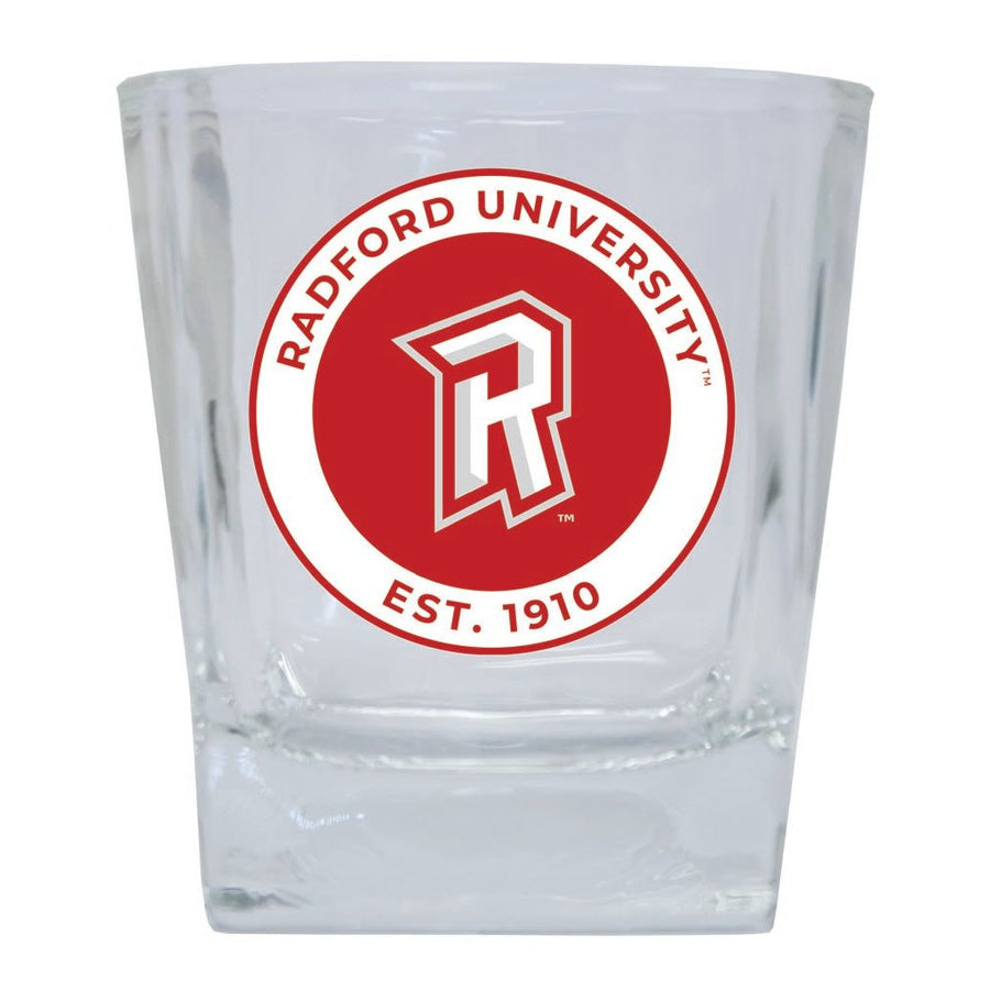 Radford University Highlanders 10 oz Whiskey Rocks Glass Circle Design Officially Licensed Collegiate Product Image 1