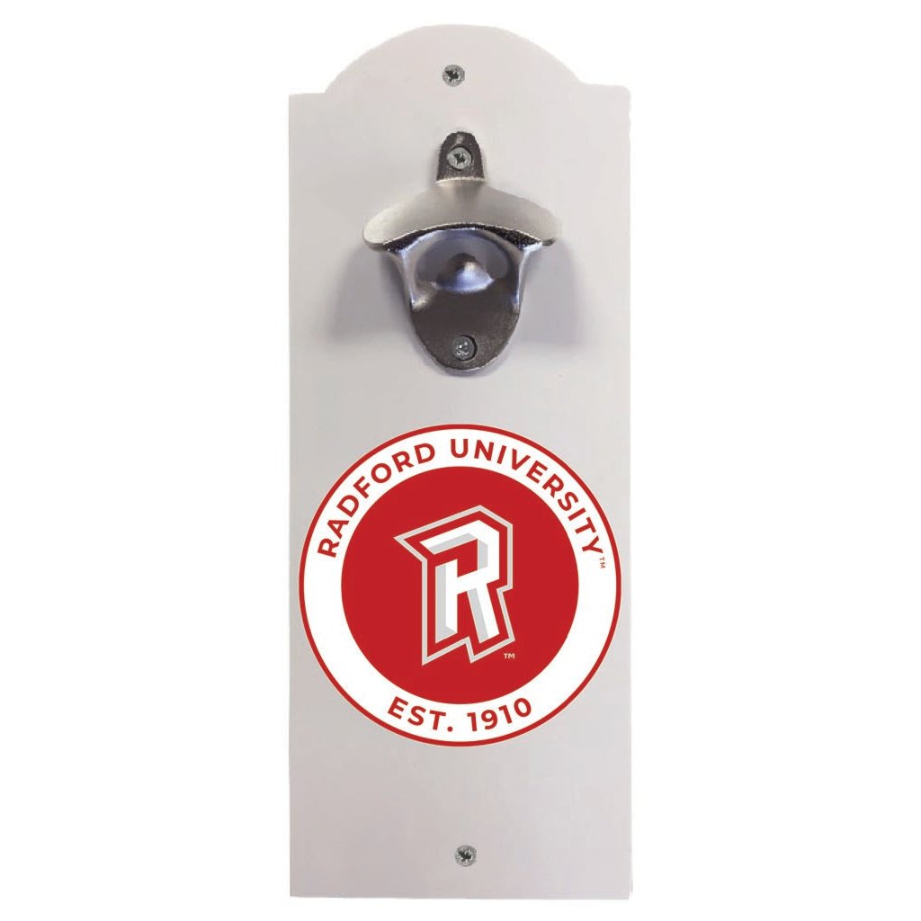 Radford University Highlanders Wall Mounted Bottle Opener Officially Licensed Collegiate Product Image 1