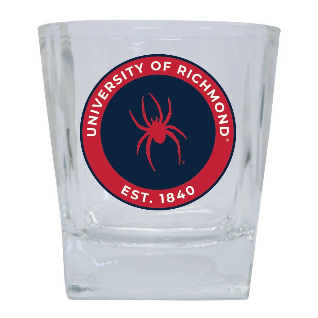 Richmond Spiders 10 oz Whiskey Rocks Glass Circle Design Officially Licensed Collegiate Product Image 1