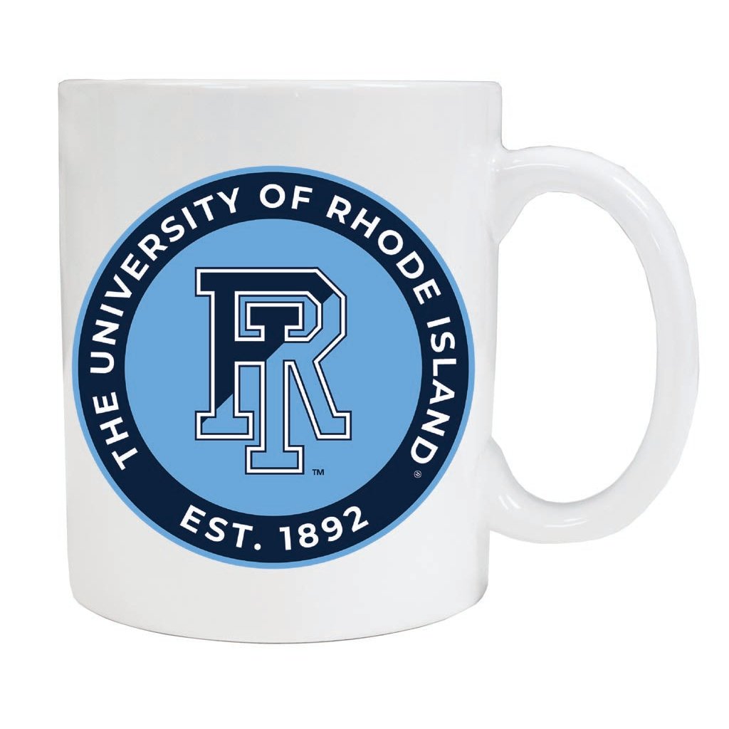 Rhode Island University 12 oz Ceramic Coffee Mug Circle Design Officially Licensed Collegiate Product Image 1