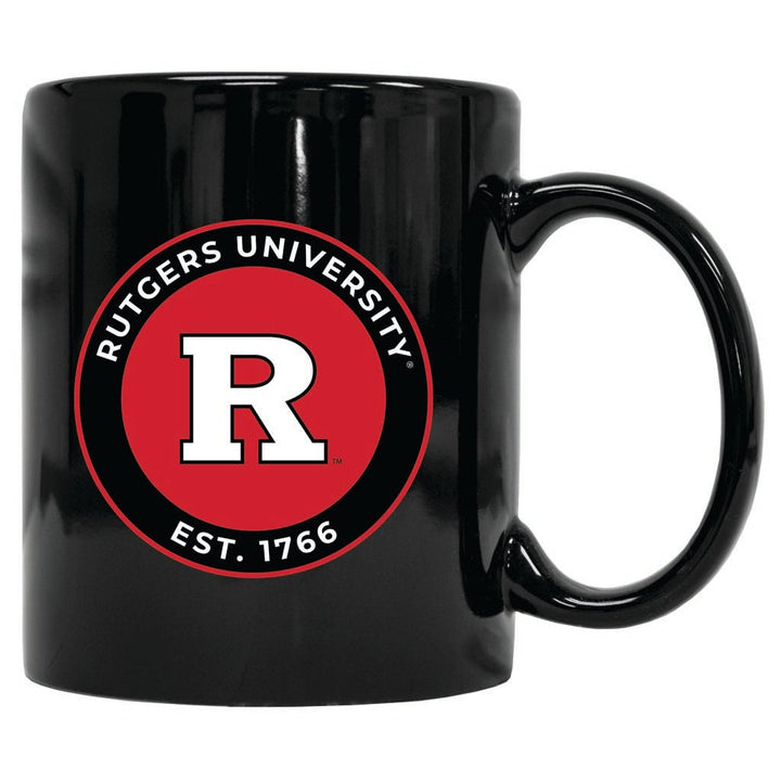 Rutgers Scarlet Knights 12 oz Ceramic Coffee Mug Circle Design Officially Licensed Collegiate Product Image 1