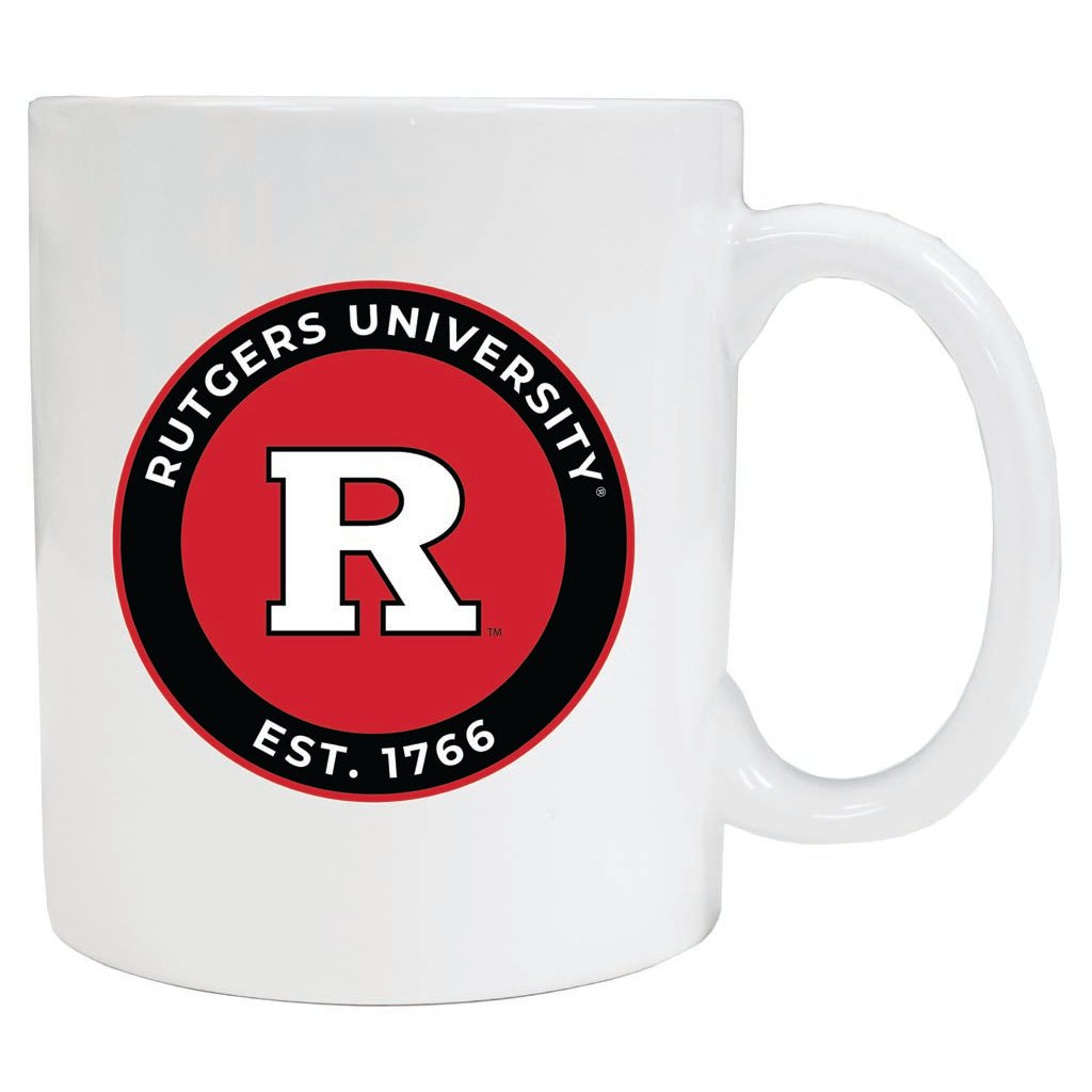 Rutgers Scarlet Knights 12 oz Ceramic Coffee Mug Circle Design Officially Licensed Collegiate Product Image 2