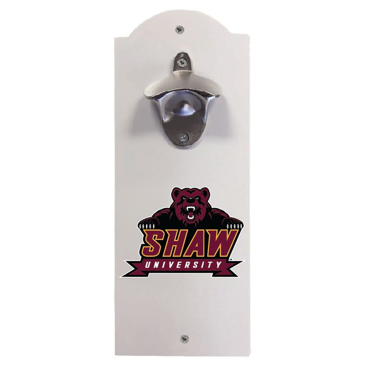 Shaw University Bears Wall Mounted Bottle Opener Officially Licensed Collegiate Product Image 1