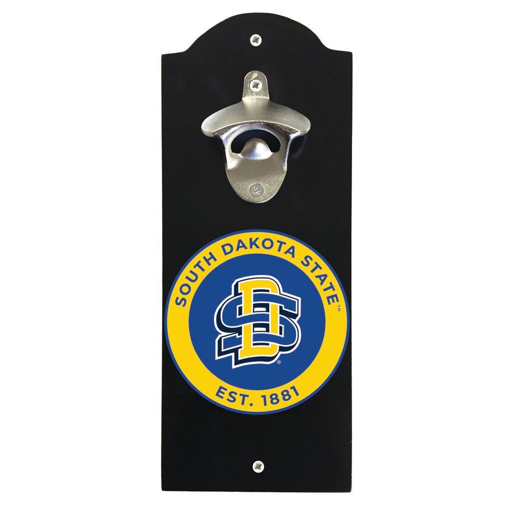 South Dakota State Jackrabbits Wall Mounted Bottle Opener Officially Licensed Collegiate Product Image 1