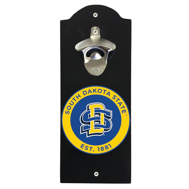 South Dakota State Jackrabbits Wall Mounted Bottle Opener Officially Licensed Collegiate Product Image 1