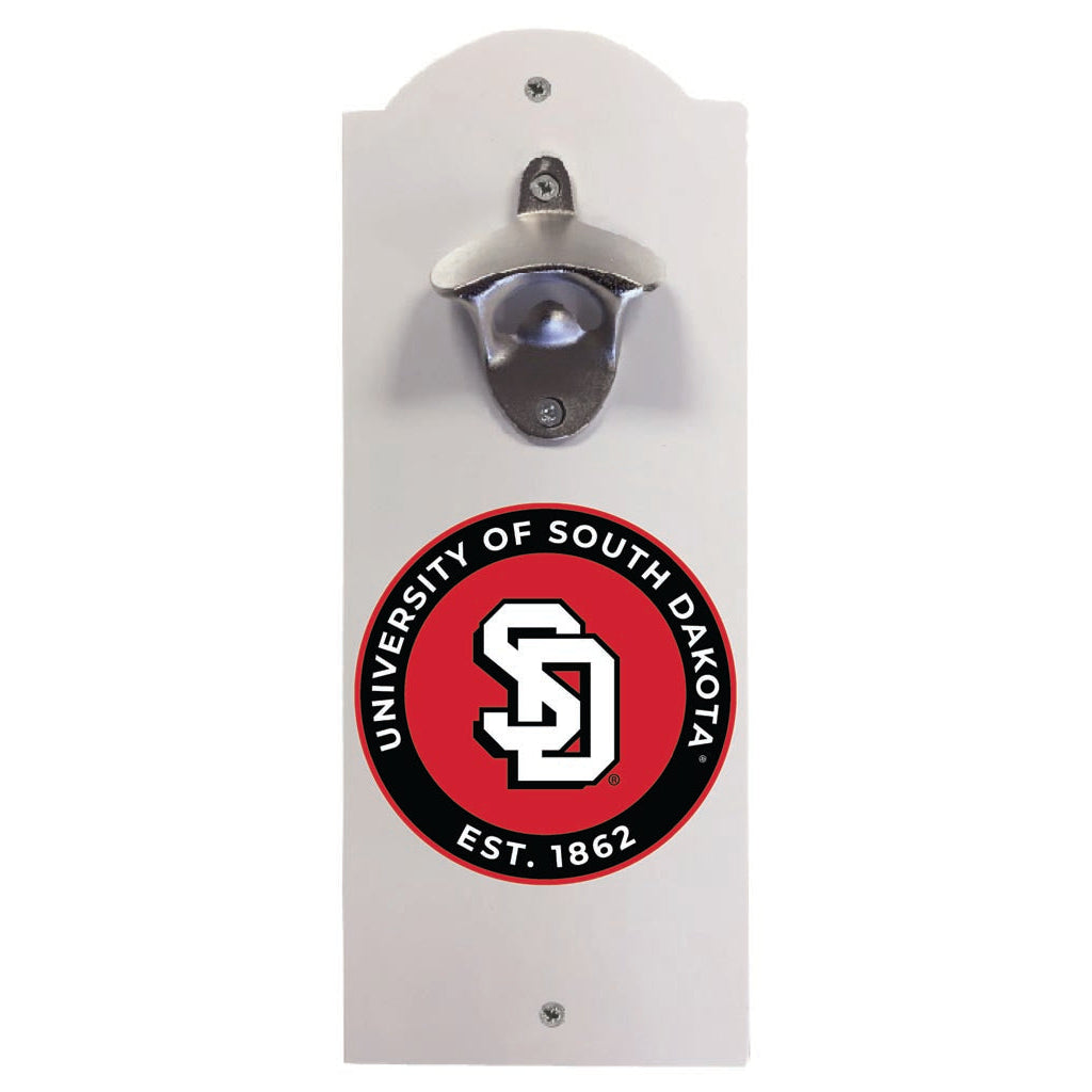 South Dakota Coyotes Wall Mounted Bottle Opener Officially Licensed Collegiate Product Image 2