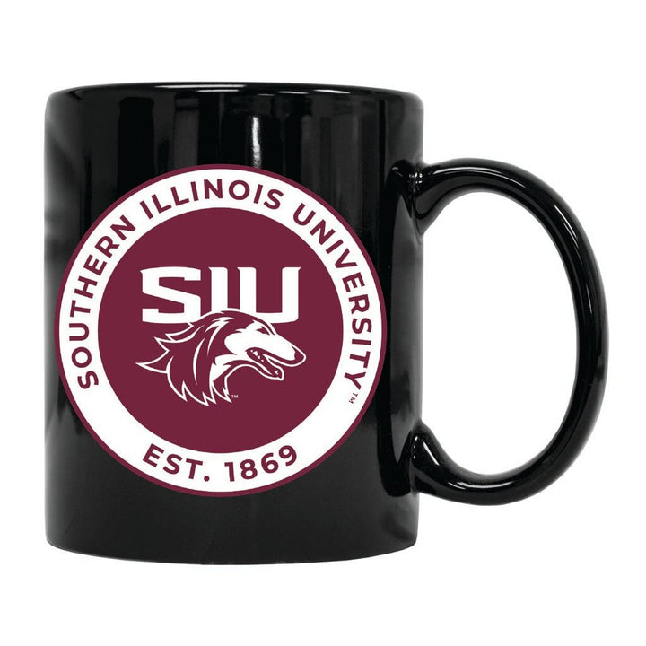 Southern Illinois Salukis 12 oz Ceramic Coffee Mug Circle Design Officially Licensed Collegiate Product Image 1