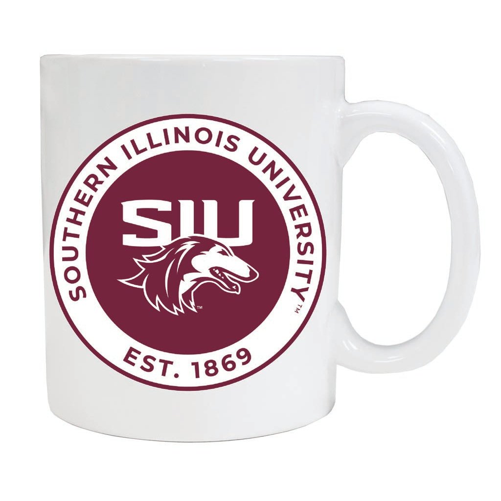 Southern Illinois Salukis 12 oz Ceramic Coffee Mug Circle Design Officially Licensed Collegiate Product Image 2