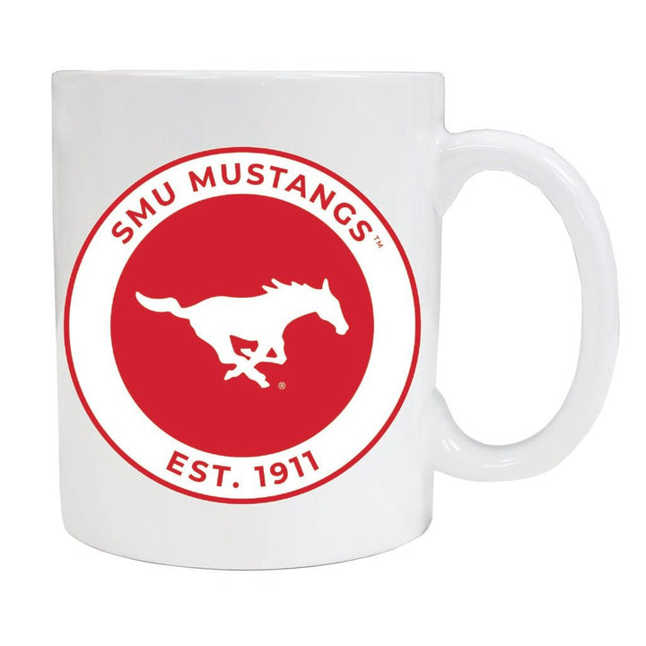 Southern Methodist University 12 oz Ceramic Coffee Mug Circle Design Officially Licensed Collegiate Product Image 1