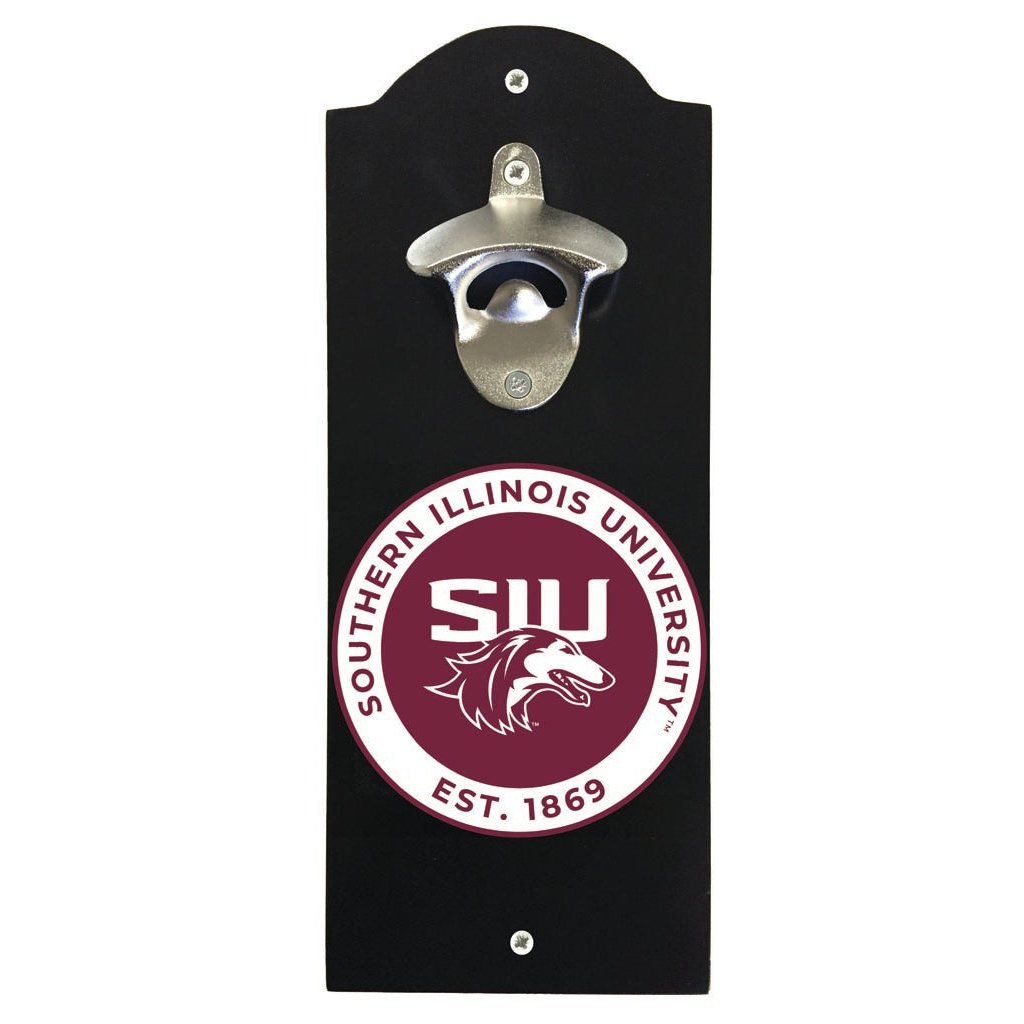 Southern Illinois Salukis Wall Mounted Bottle Opener Officially Licensed Collegiate Product Image 2