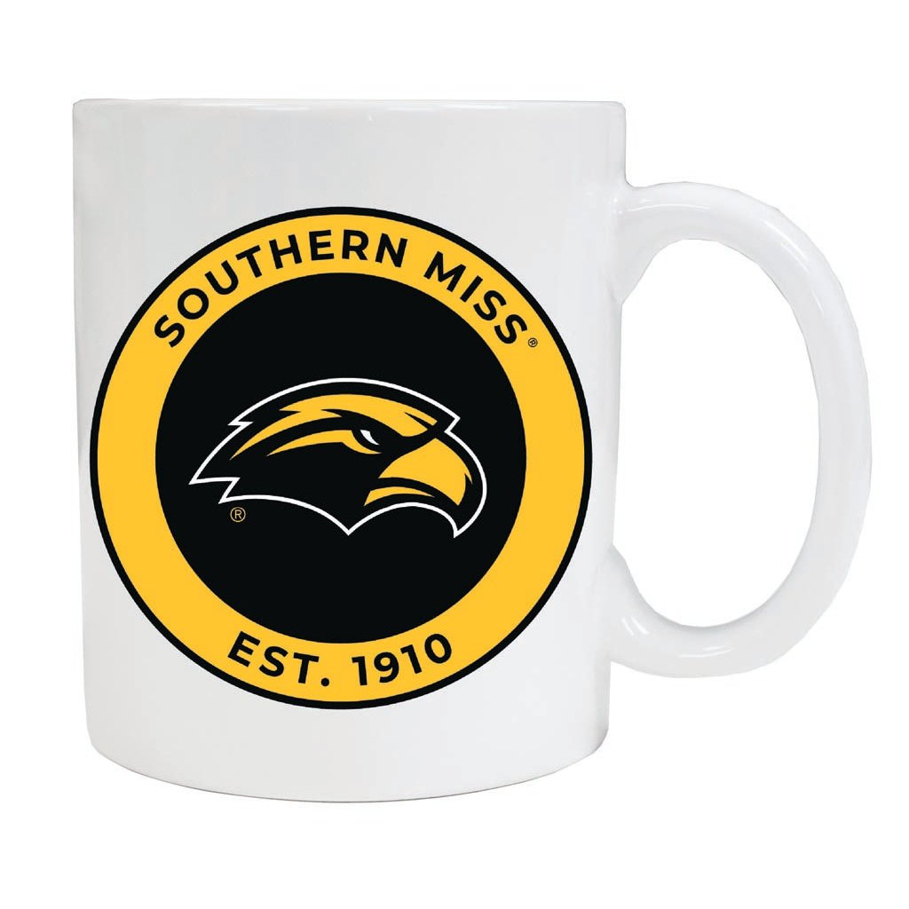 Southern Mississippi Golden Eagles 12 oz Ceramic Coffee Mug Circle Design Officially Licensed Collegiate Product Image 1