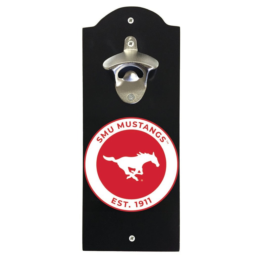 Southern Methodist University Wall Mounted Bottle Opener Officially Licensed Collegiate Product Image 2