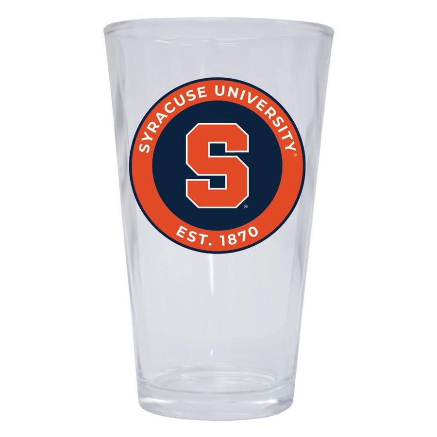 Syracuse Orange 16 oz Pint Glass Circle Design Officially Licensed Collegiate Product Image 1