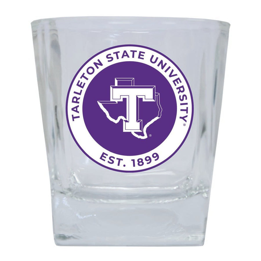 Tarleton State University 10 oz Whiskey Rocks Glass Circle Design Officially Licensed Collegiate Product Image 1