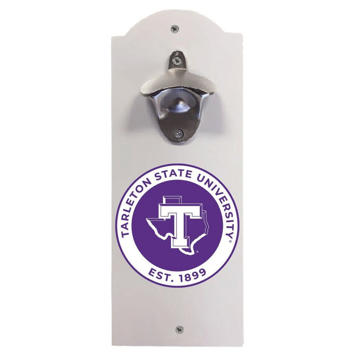 Tarleton State University Wall Mounted Bottle Opener Officially Licensed Collegiate Product Image 1