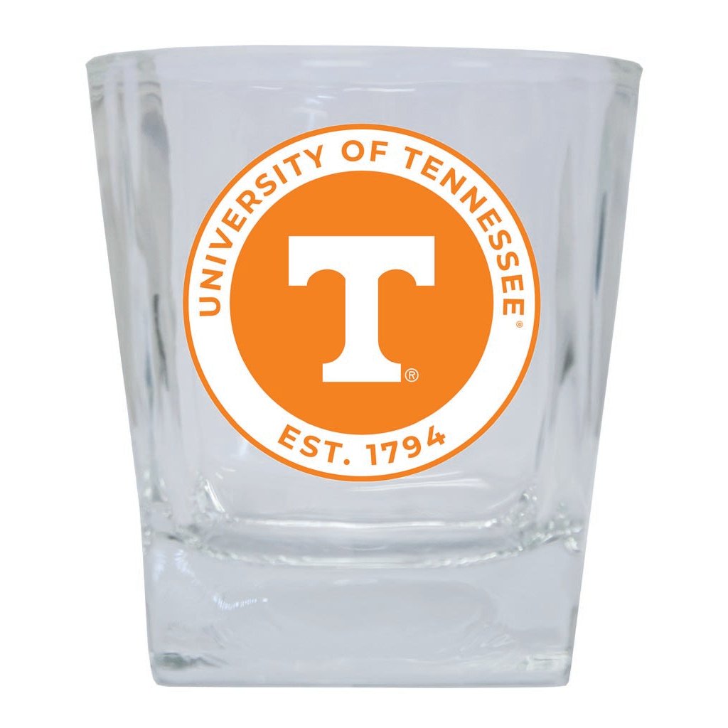 Tennessee Knoxville Volunteers 10 oz Whiskey Rocks Glass Circle Design Officially Licensed Collegiate Product Image 1