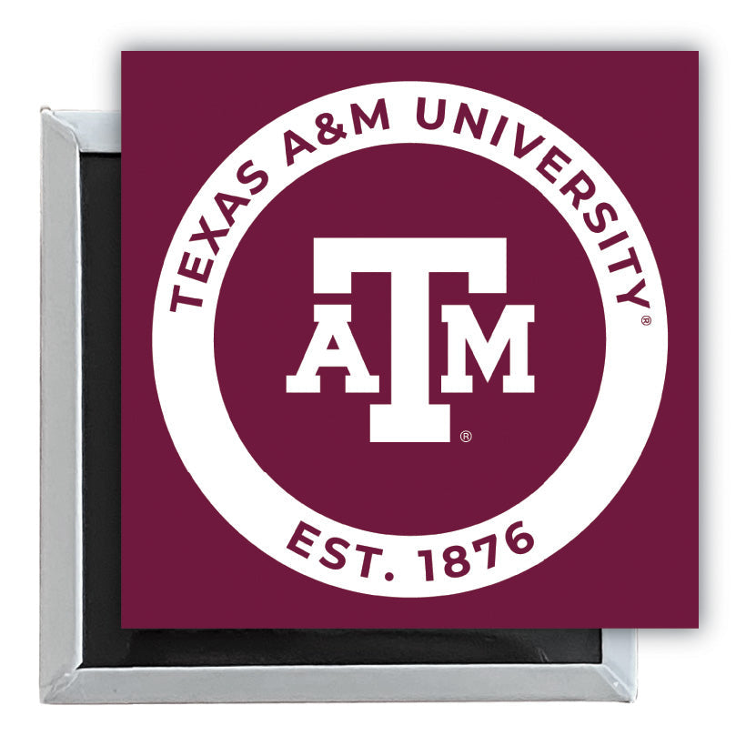 Texas AandM Aggies 2.5"x 2.5" Fridge Magnet Officially Licensed Collegiate Product Image 1