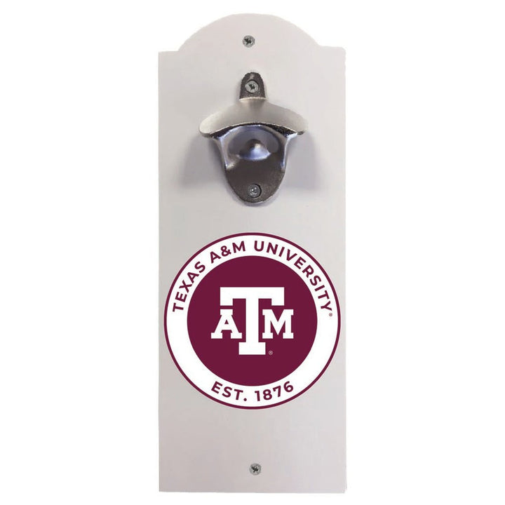 Texas AandM Aggies Wall Mounted Bottle Opener Officially Licensed Collegiate Product Image 1