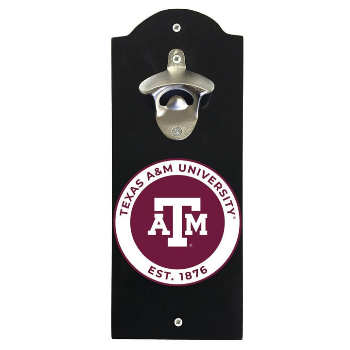 Texas AandM Aggies Wall Mounted Bottle Opener Officially Licensed Collegiate Product Image 1