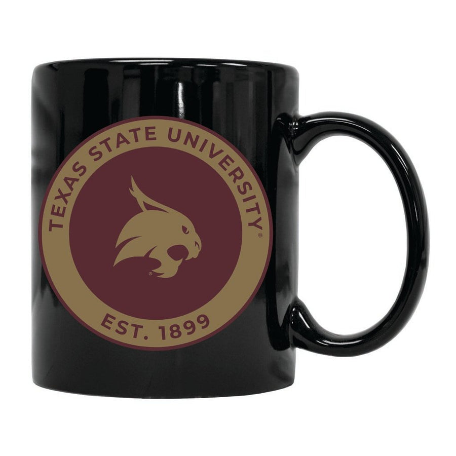 Texas State Bobcats 12 oz Ceramic Coffee Mug Circle Design Officially Licensed Collegiate Product Image 1