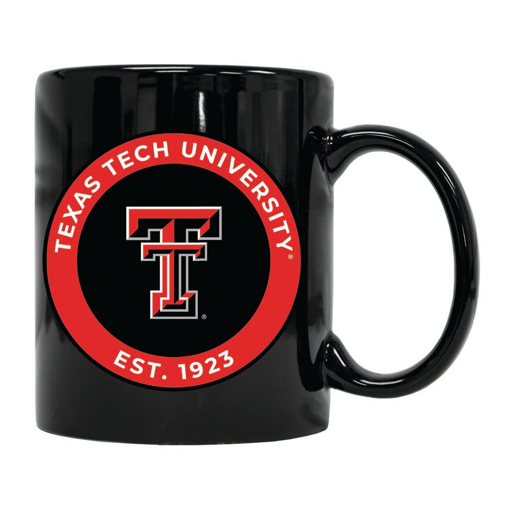 Texas Tech Red Raiders 12 oz Ceramic Coffee Mug Circle Design Officially Licensed Collegiate Product Image 1