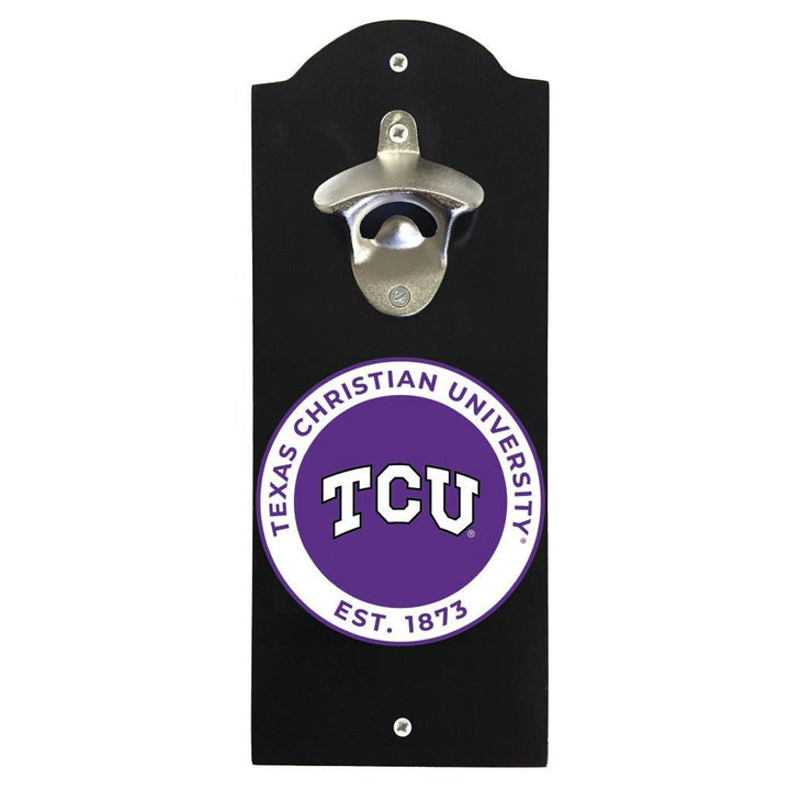 Texas Christian University Wall Mounted Bottle Opener Officially Licensed Collegiate Product Image 2