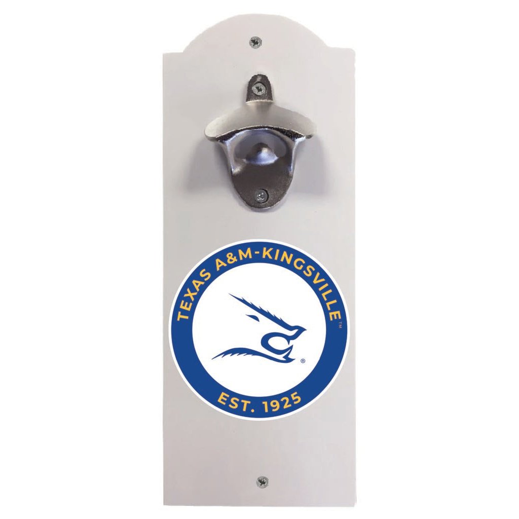 Texas AandM Kingsville Javelinas Wall Mounted Bottle Opener Officially Licensed Collegiate Product Image 1