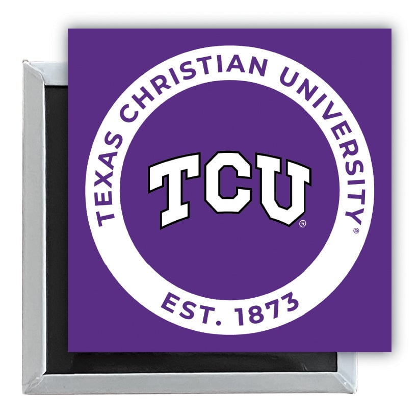 Texas Christian University 2.5"x 2.5" Fridge Magnet Officially Licensed Collegiate Product Image 1