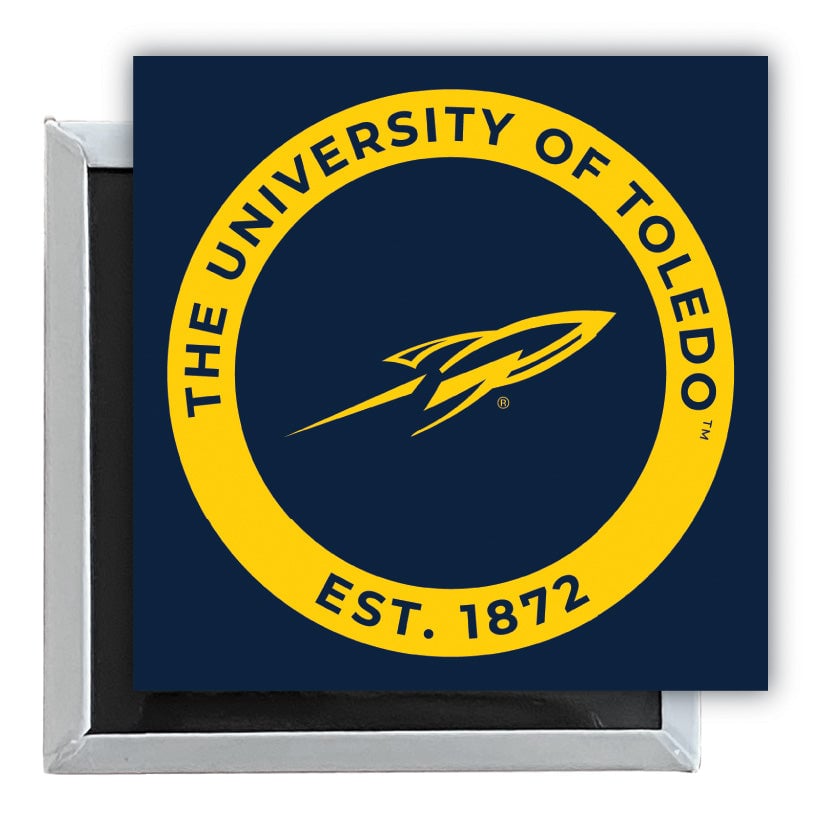 Toledo Rockets 2.5"x 2.5" Fridge Magnet Officially Licensed Collegiate Product Image 1