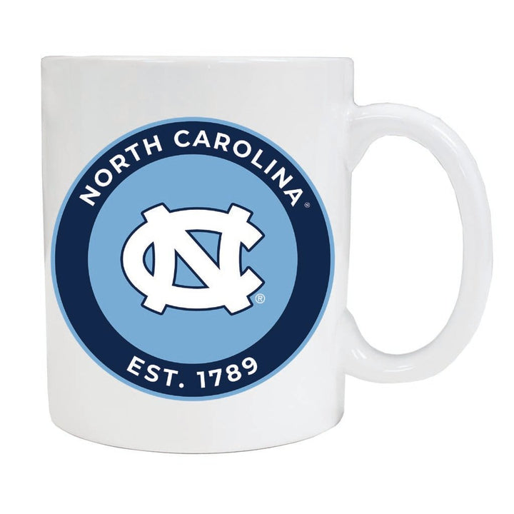 UNC Tar Heels 12 oz Ceramic Coffee Mug Circle Design Officially Licensed Collegiate Product Image 1