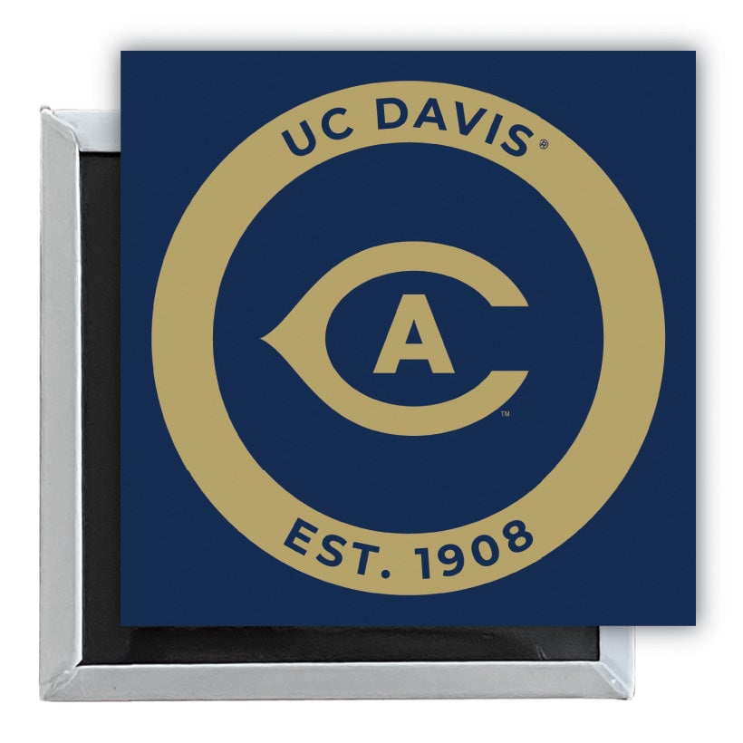 UC Davis Aggies 2.5"x 2.5" Fridge Magnet Officially Licensed Collegiate Product Image 1