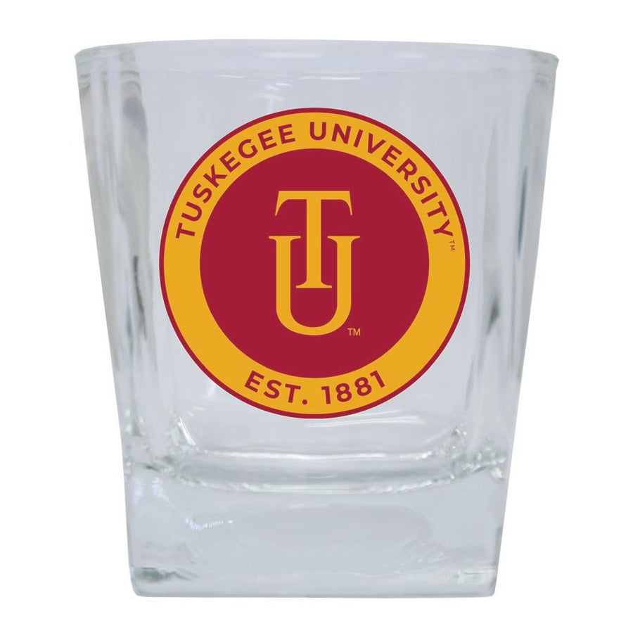 Tuskegee University 10 oz Whiskey Rocks Glass Circle Design Officially Licensed Collegiate Product Image 1