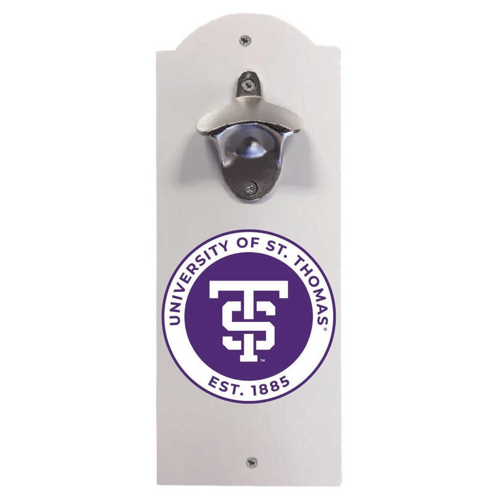 University of St. Thomas Wall Mounted Bottle Opener Officially Licensed Collegiate Product Image 1