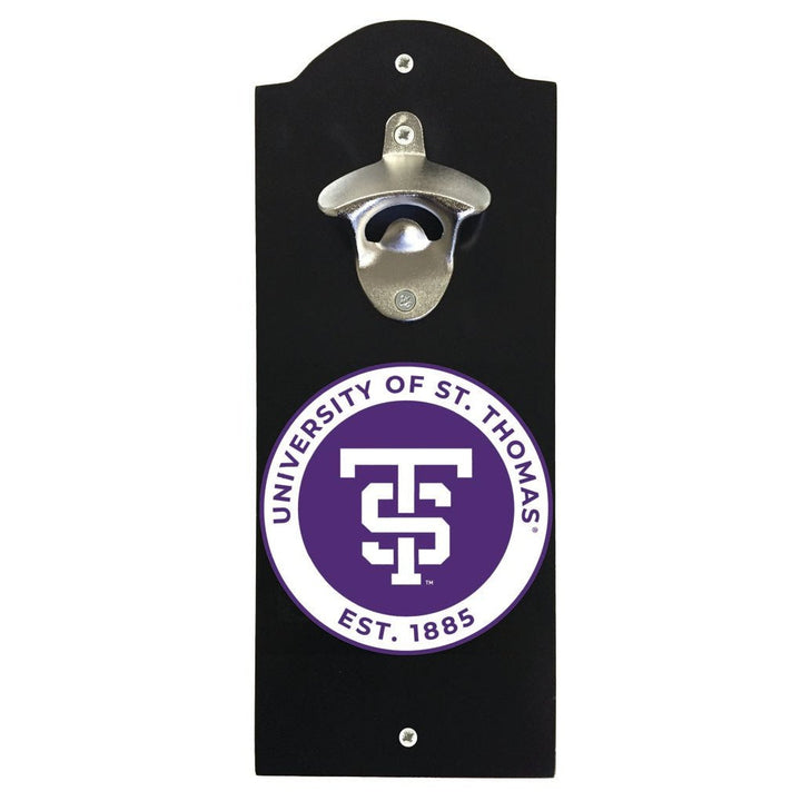 University of St. Thomas Wall Mounted Bottle Opener Officially Licensed Collegiate Product Image 2