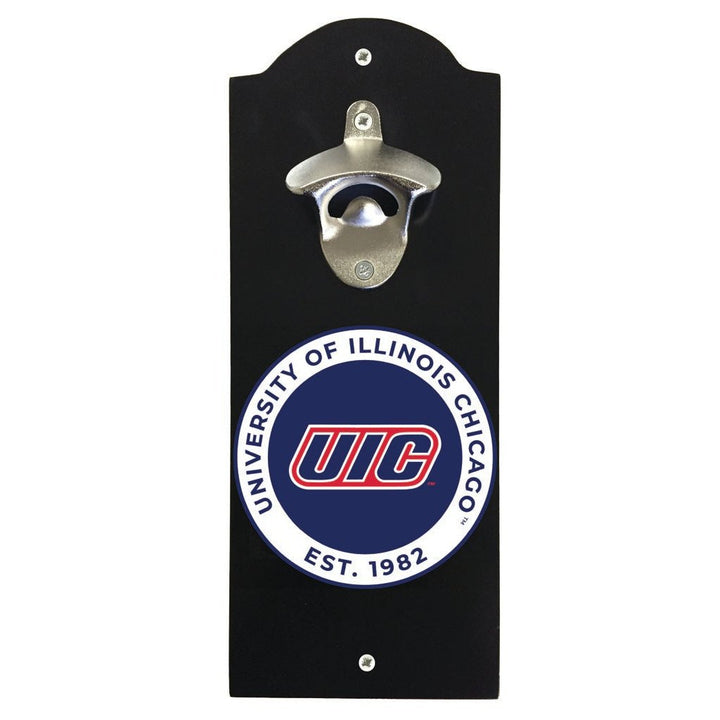 University of Illinois at Chicago Wall Mounted Bottle Opener Officially Licensed Collegiate Product Image 2