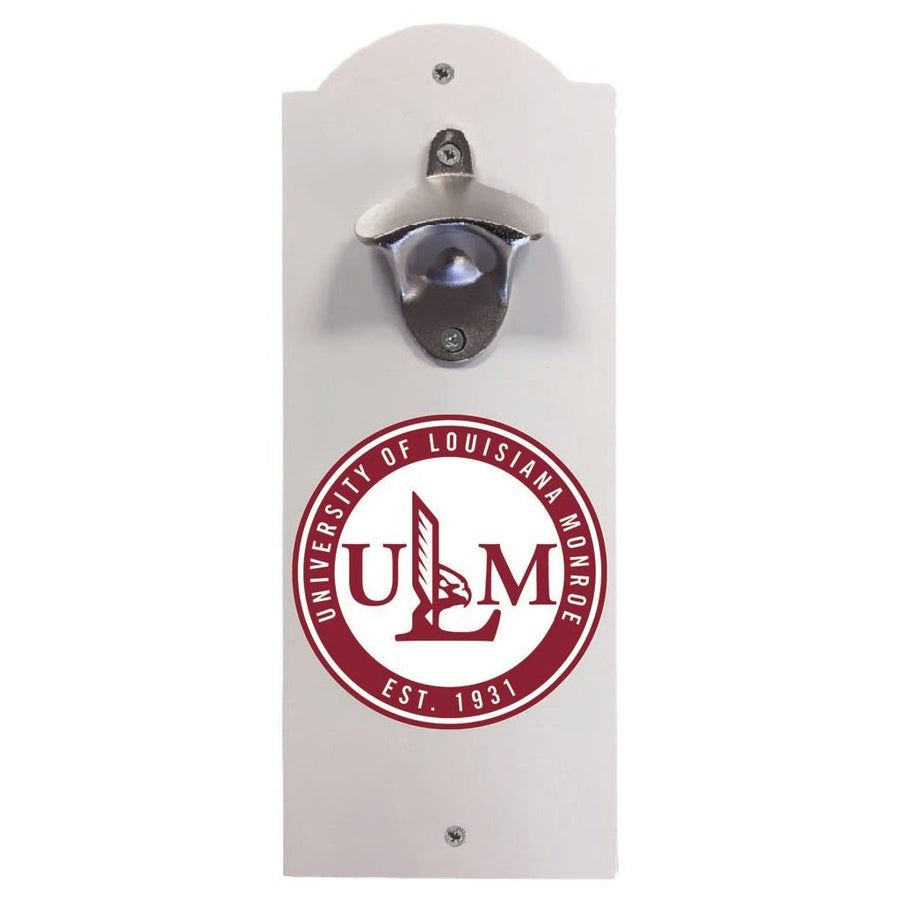 University of Louisiana Monroe Wall Mounted Bottle Opener Officially Licensed Collegiate Product Image 1