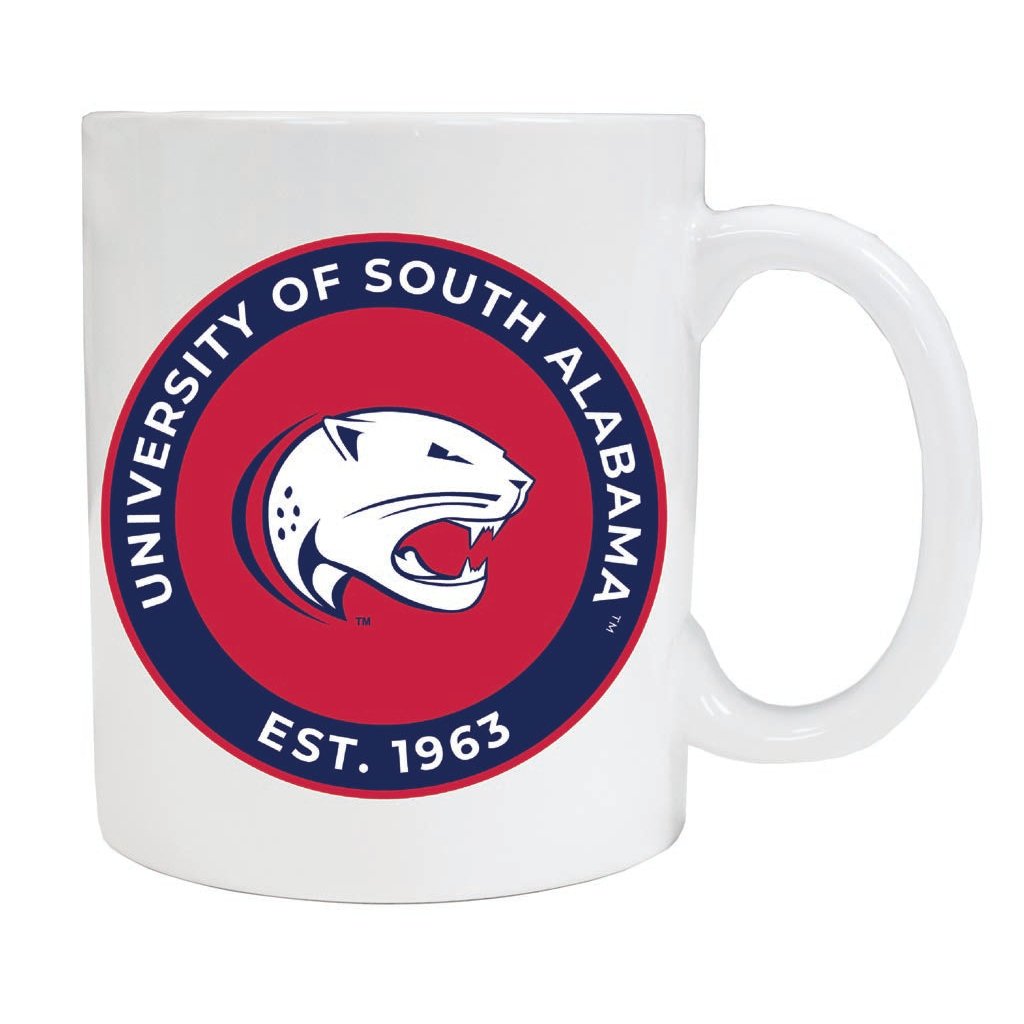 University of South Alabama 12 oz Ceramic Coffee Mug Circle Design Officially Licensed Collegiate Product Image 1