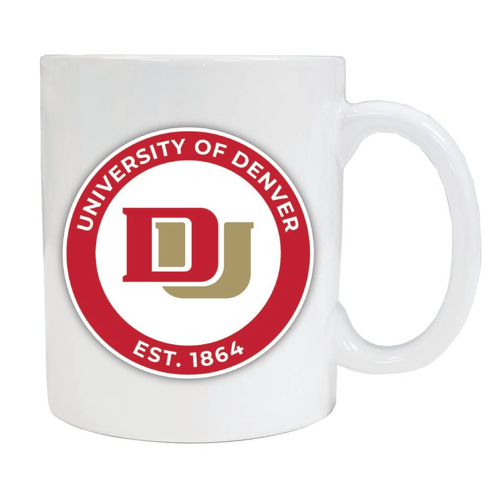 University of Denver Pioneers 12 oz Ceramic Coffee Mug Circle Design Officially Licensed Collegiate Product Image 1