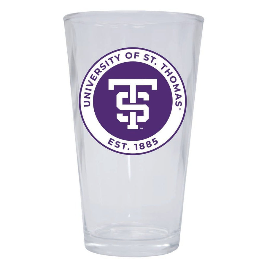 University of St. Thomas 16 oz Pint Glass Circle Design Officially Licensed Collegiate Product Image 1