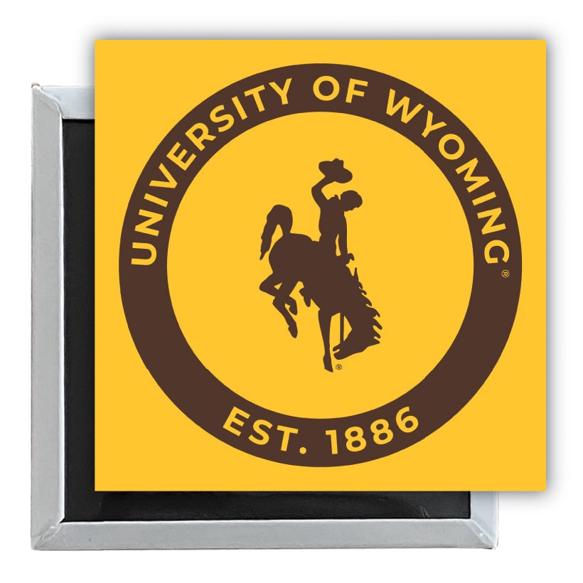 University of Wyoming 2.5"x 2.5" Fridge Magnet Officially Licensed Collegiate Product Image 1