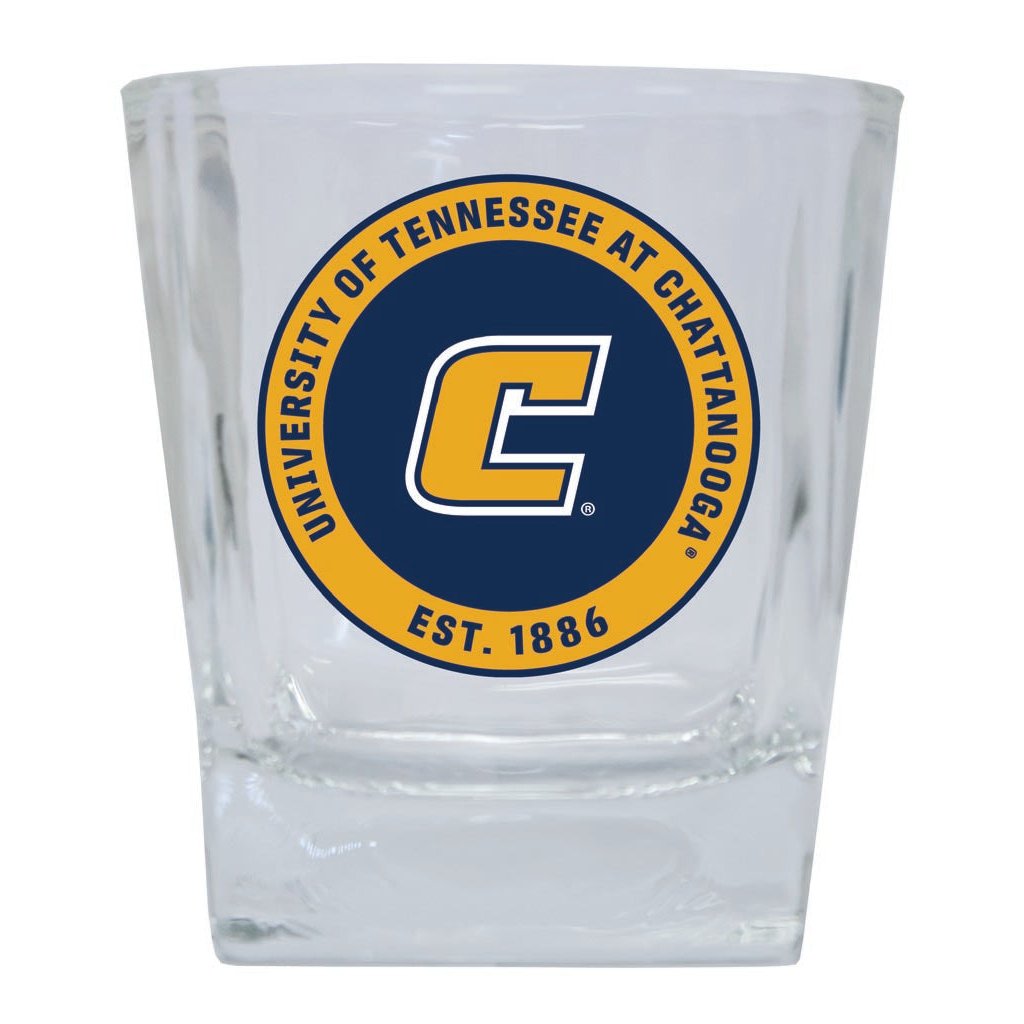 University of Tennessee at Chattanooga 10 oz Whiskey Rocks Glass Circle Design Officially Licensed Collegiate Product Image 1