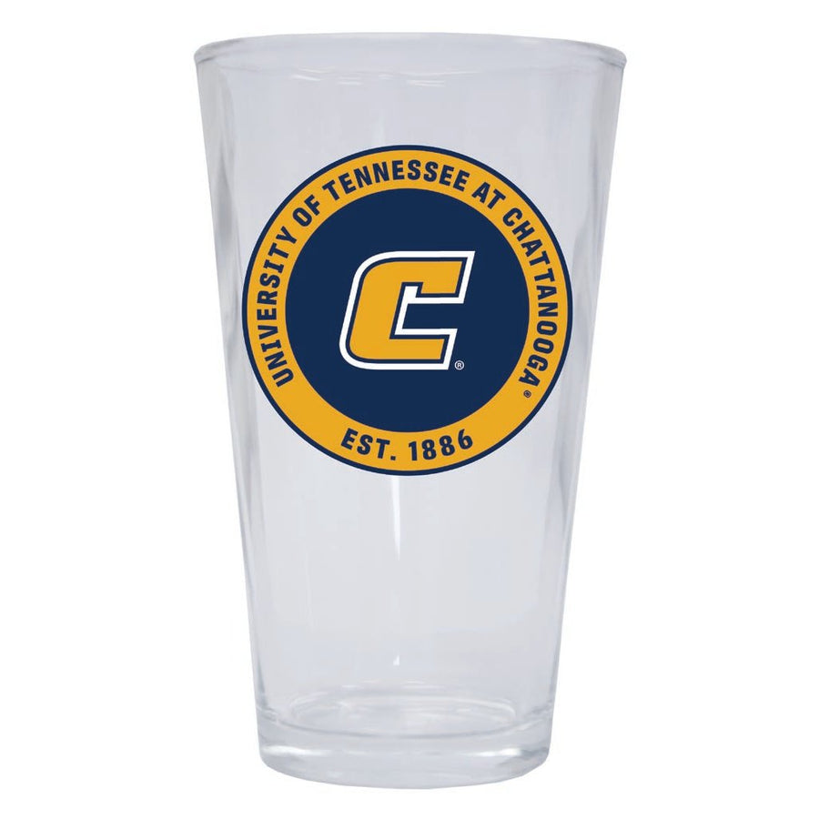 University of Tennessee at Chattanooga 16 oz Pint Glass Circle Design Officially Licensed Collegiate Product Image 1