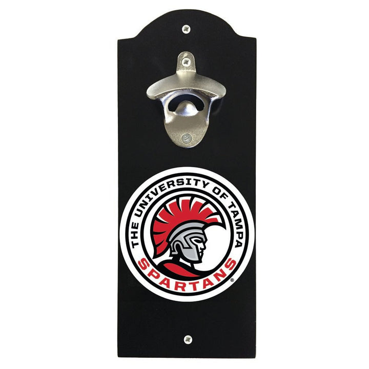 University of Tampa Spartans Wall Mounted Bottle Opener Officially Licensed Collegiate Product Image 2