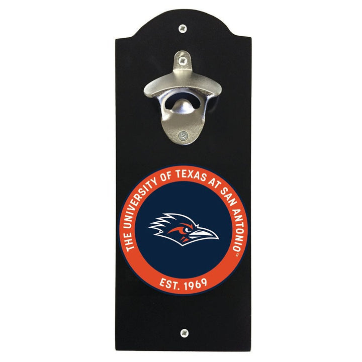 UTSA Road Runners Wall Mounted Bottle Opener Officially Licensed Collegiate Product Image 1