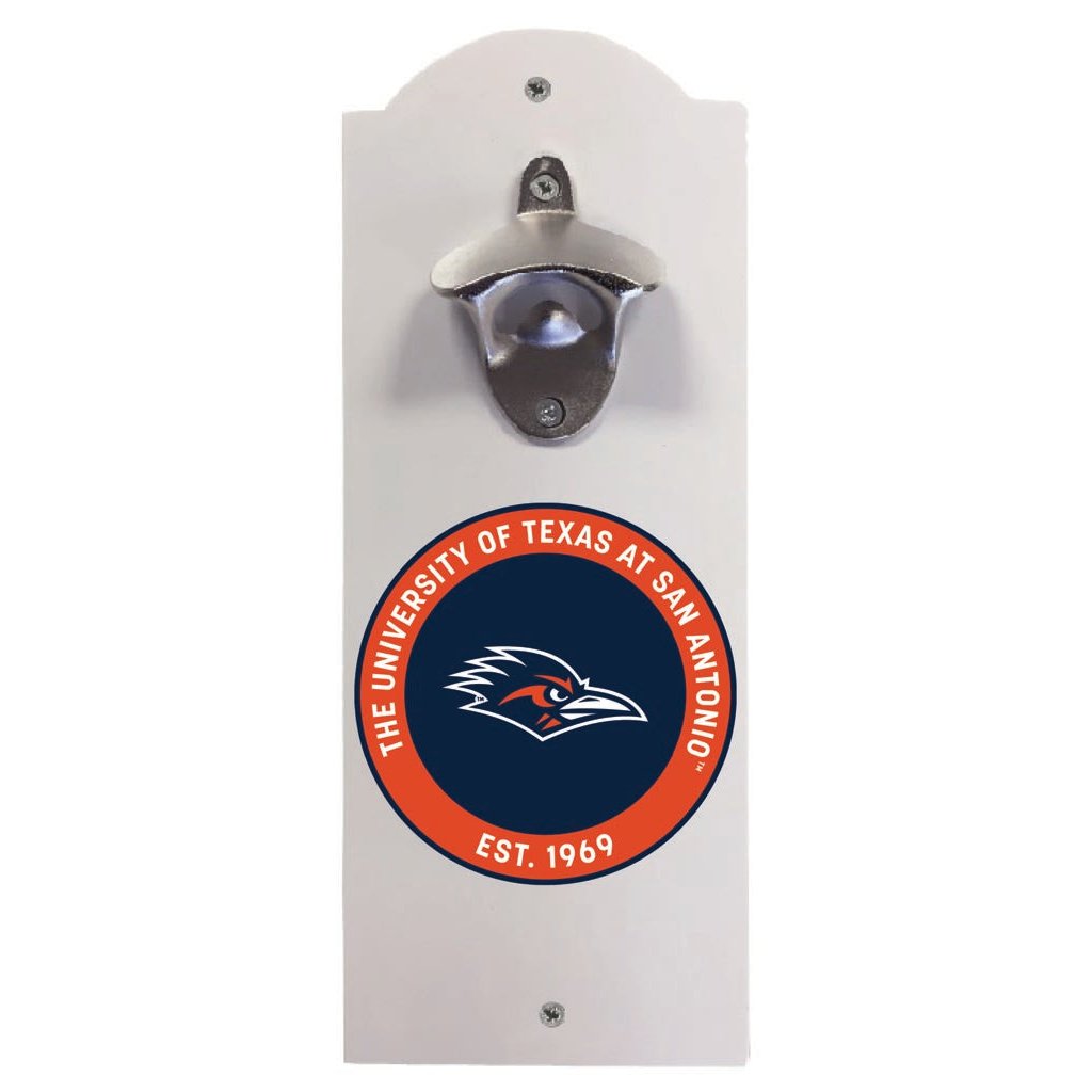 UTSA Road Runners Wall Mounted Bottle Opener Officially Licensed Collegiate Product Image 2