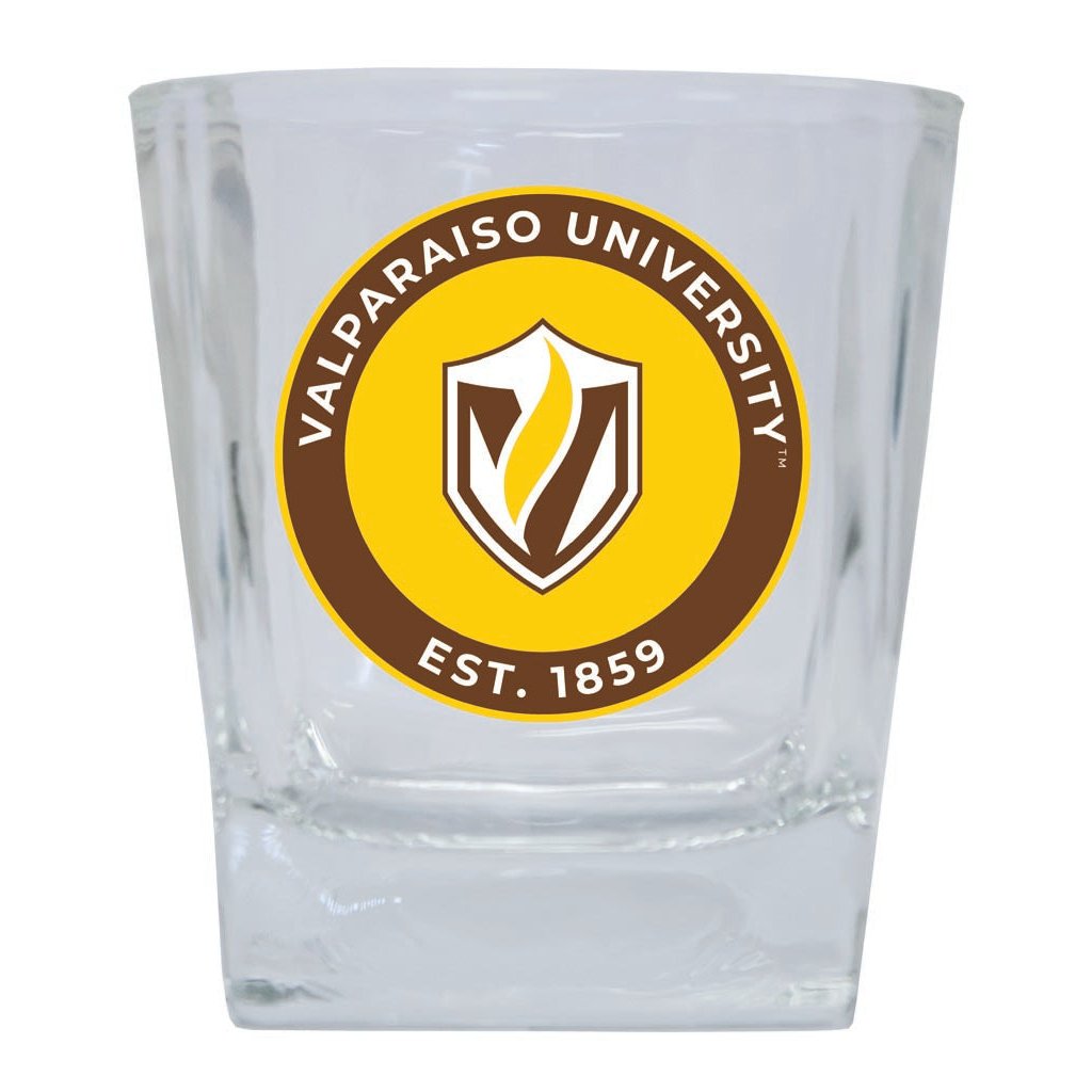 Valparaiso University 10 oz Whiskey Rocks Glass Circle Design Officially Licensed Collegiate Product Image 1