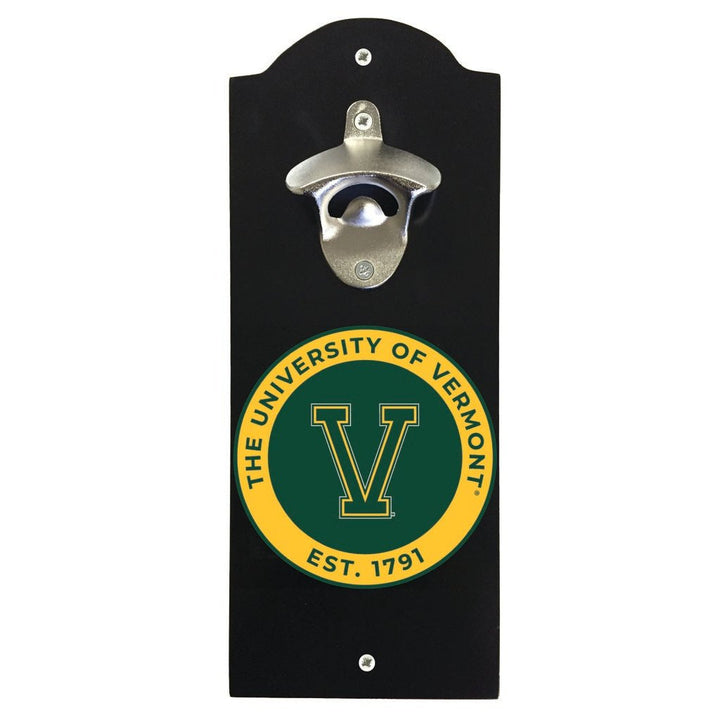 Vermont Catamounts Wall Mounted Bottle Opener Officially Licensed Collegiate Product Image 1