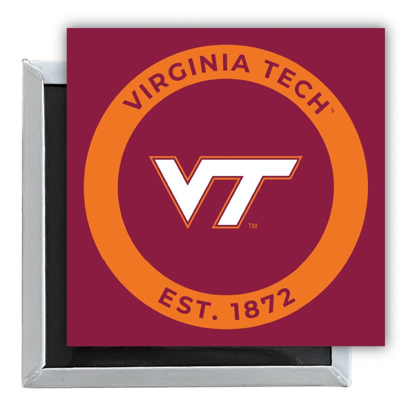 Virginia Tech Hokies 2.5"x 2.5" Fridge Magnet Officially Licensed Collegiate Product Image 1