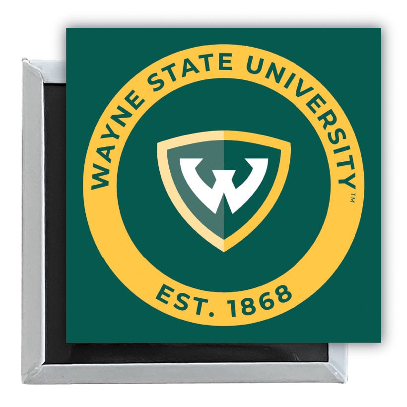 Wayne State 2.5"x 2.5" Fridge Magnet Officially Licensed Collegiate Product Image 1